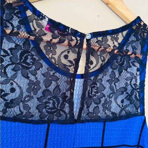 Candie's A-Line Blue Halter Dress for Work - Picture 6 of 10